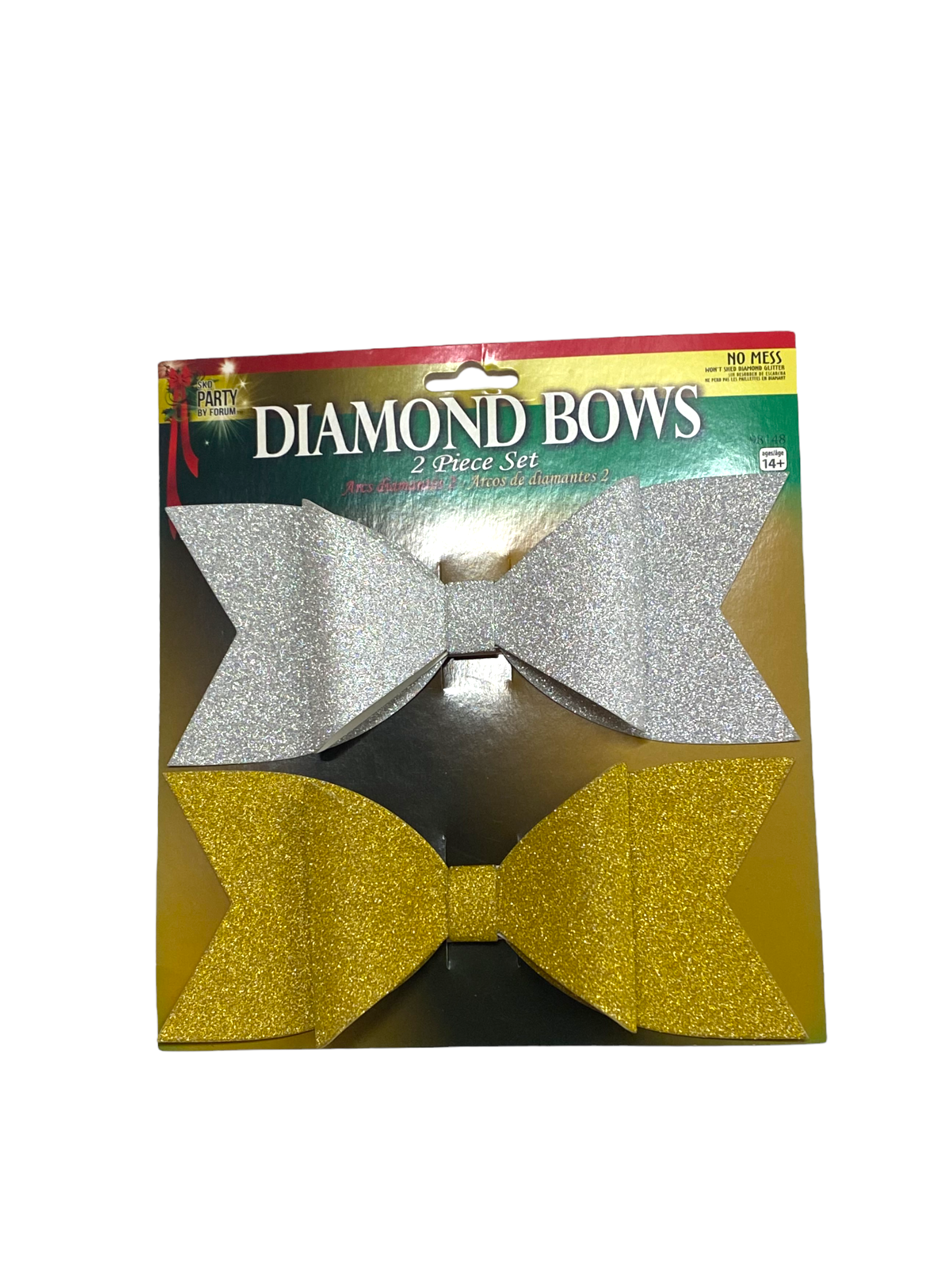 Diamond Bows 2 Piece Set (Gold & Silver)