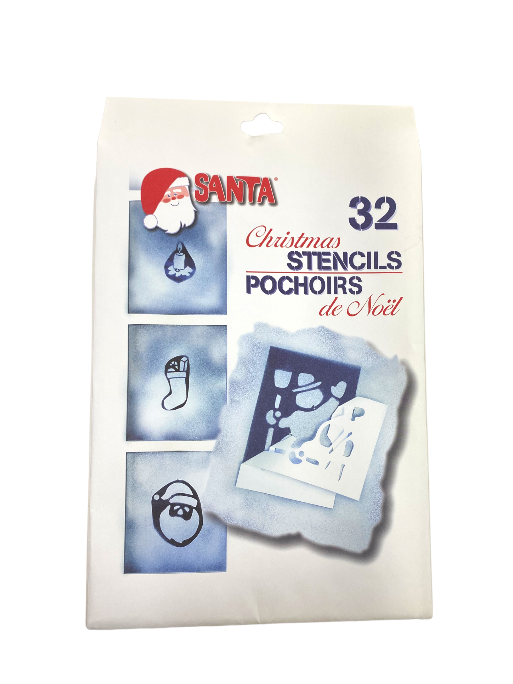 Santa Christmas Stencils 32ct