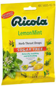 Ricola Drops Sugar Free Lemon Mint 19count