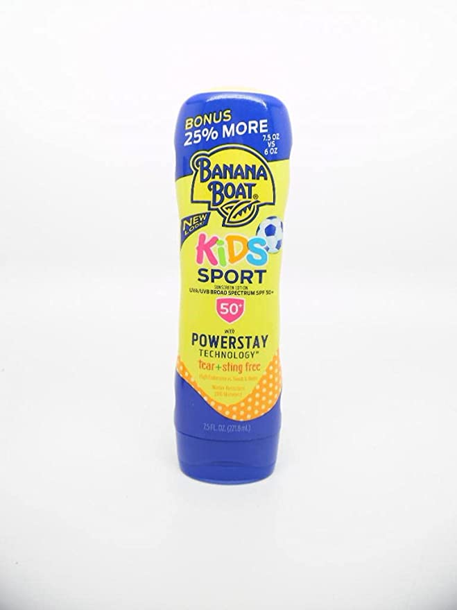 Banana Boat Kids Sport Sunscreen Lotion w/ Power stay Technology SPF 50+ 7.5oz