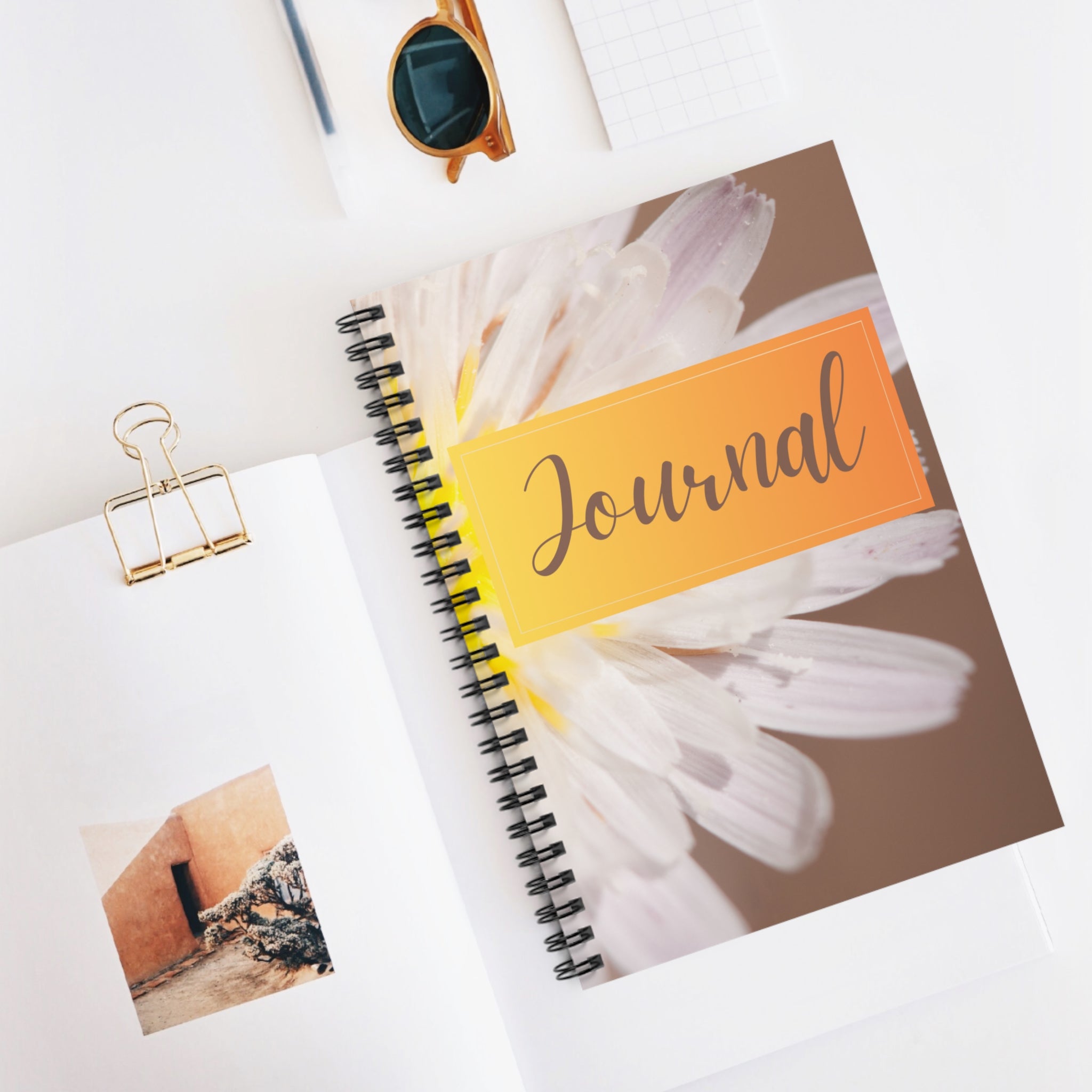 Sunflower Journal Spiral Notebook - Ruled Line