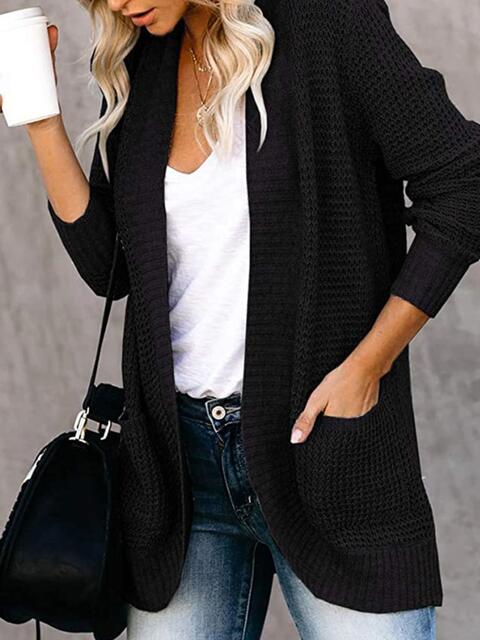 Open Front Long Sleeve Cardigan (6 Colors)