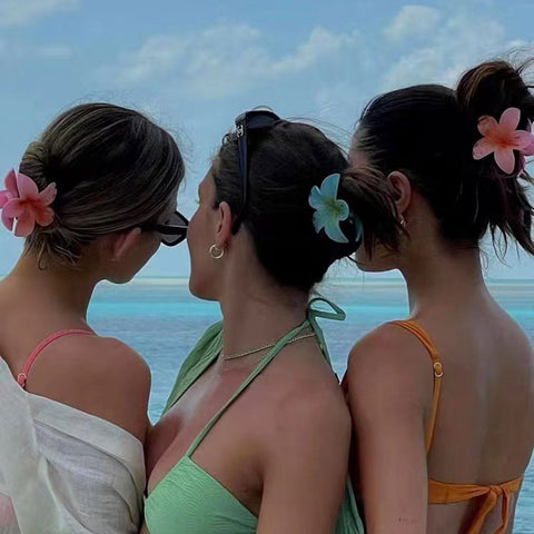 Flower hair clip for beach and casual styling