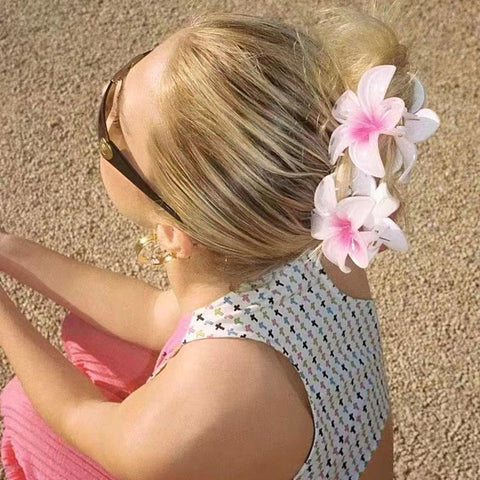 Flower hair claw clip gift idea