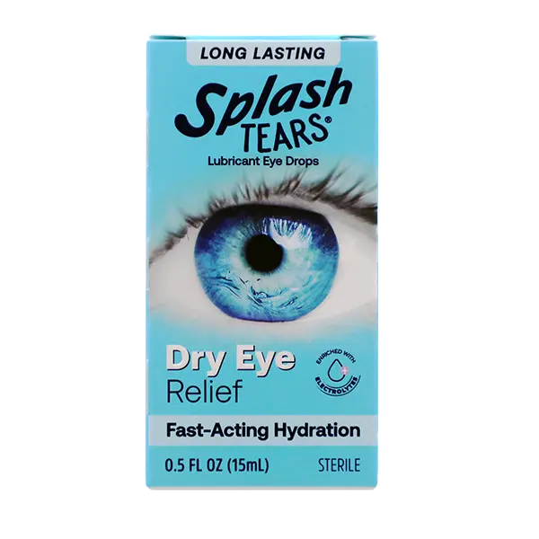 Splash Tears Dry Eye Lub Eye Drops 0.5 oz - Case - 4 Units