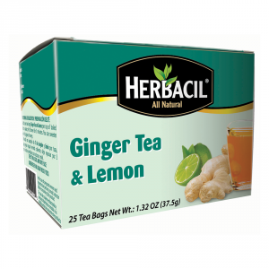 Herbacil Ginger & Lemon Tea 25 ct - Case - 6 Units