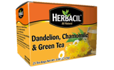 Herbacil Dandelion Chamomille and Green Tea 25 ct - Case - 6 Units