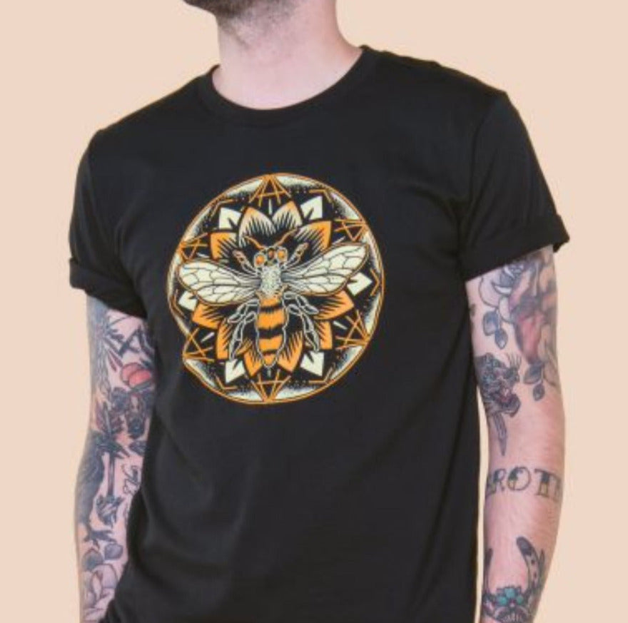 Bee Mandala Organic T-Shirt