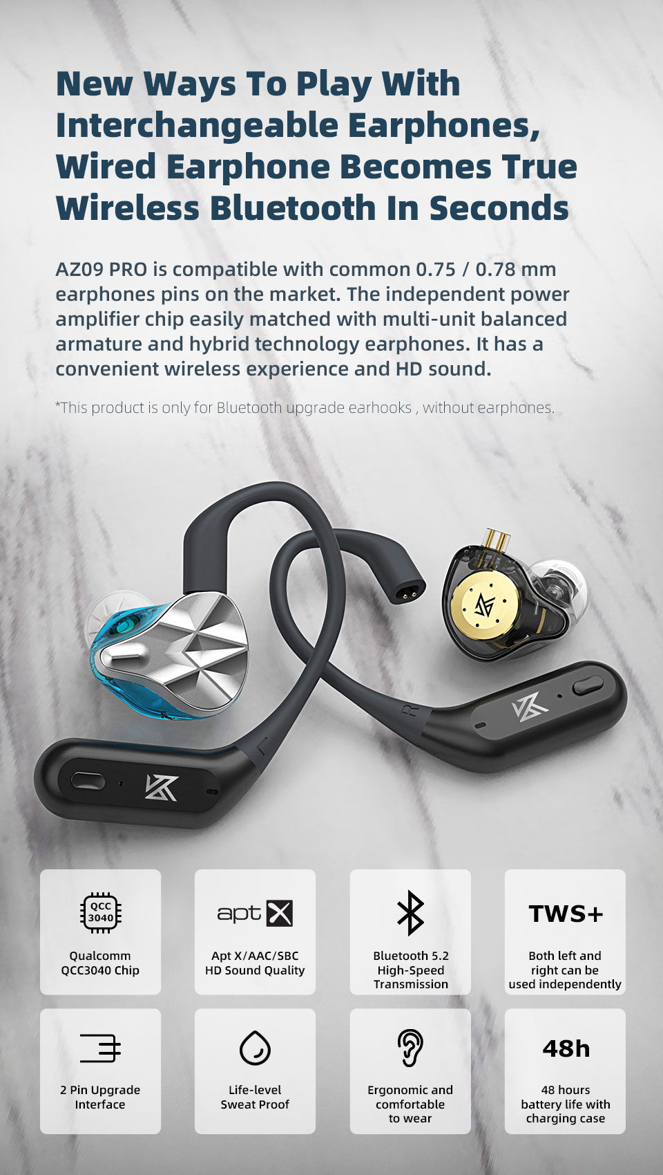 KZ AZ09 Pro QDC C-pin 通販