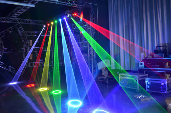 SUNY Laser Lights 12 Gobos in Blue Red Laser Light India
