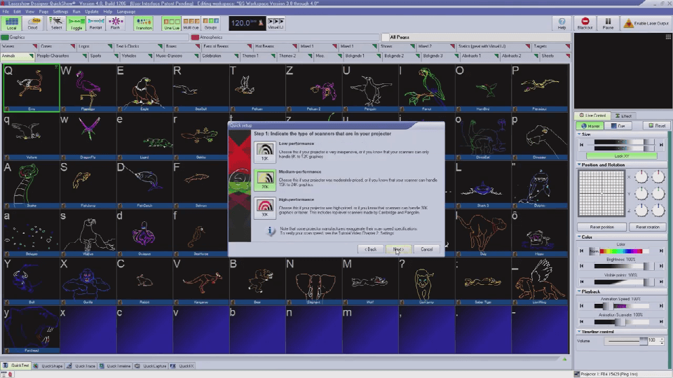Install QuickShow Laser Control Software
