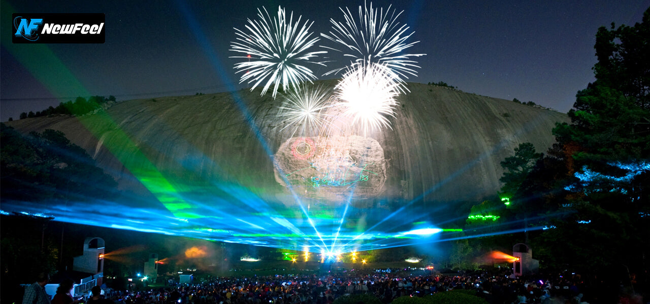 the laser show at stone mountain