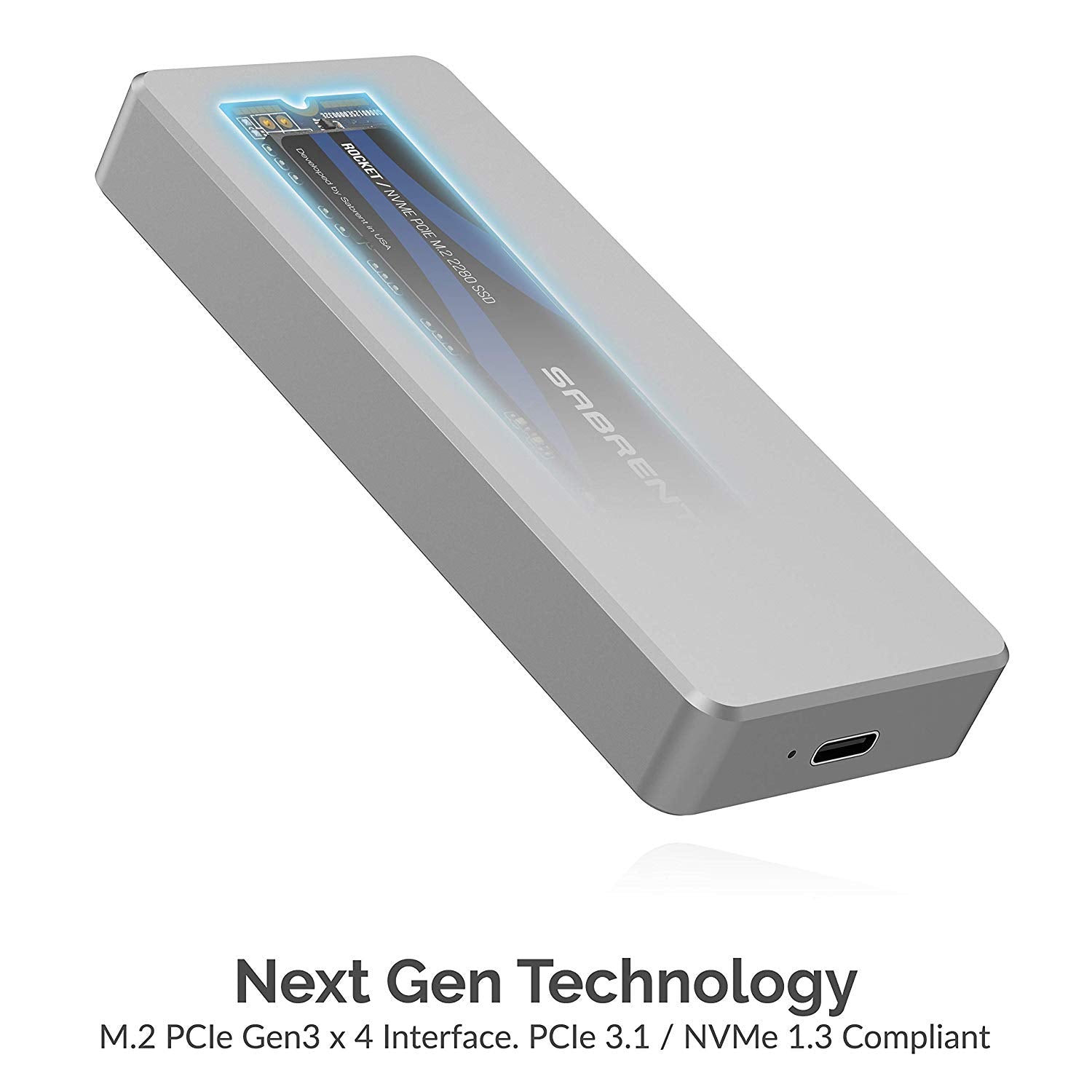 Sabrent Rocket Pro 2TB NVMe USB 3.1 External Aluminum SSD (SB-2TB-NVME)