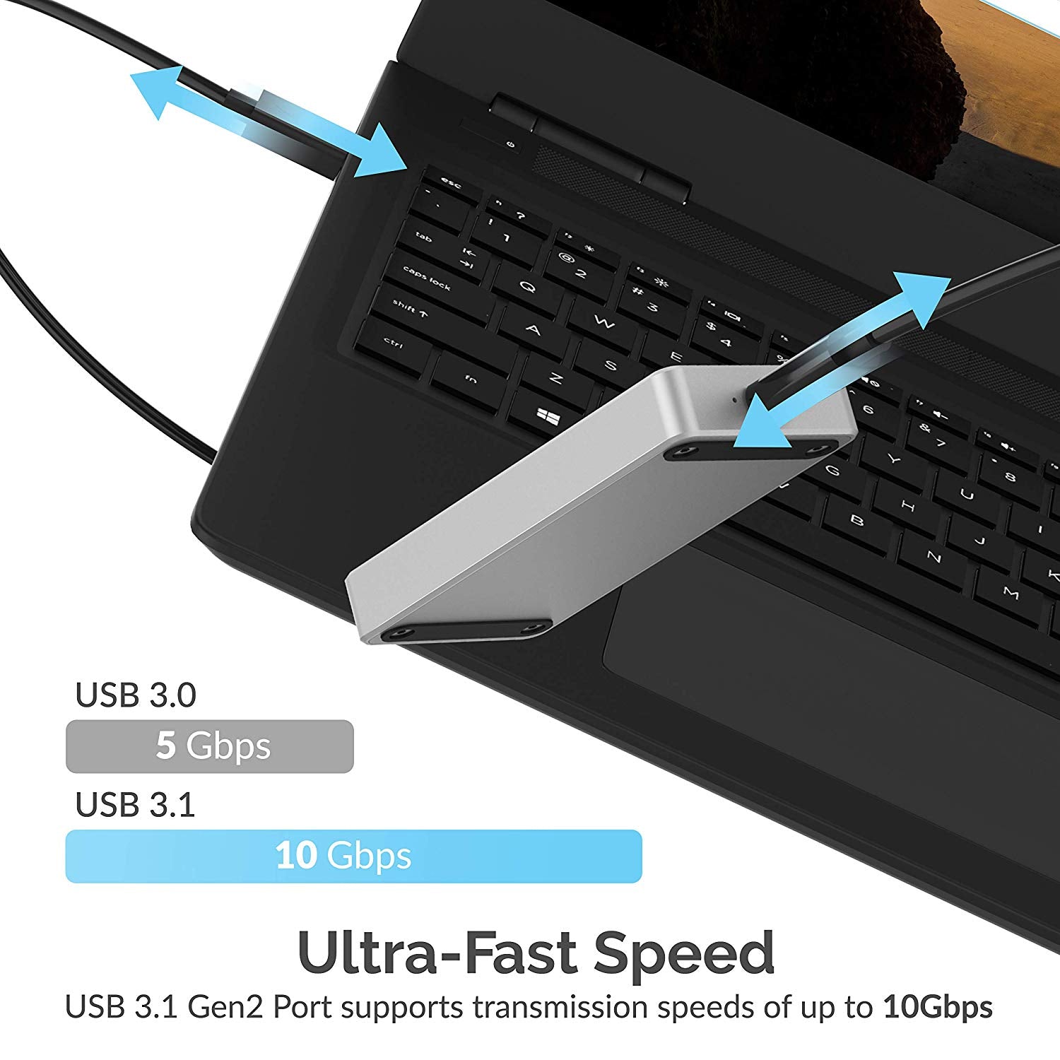 Sabrent Rocket Pro 2TB NVMe USB 3.1 External Aluminum SSD (SB-2TB-NVME)