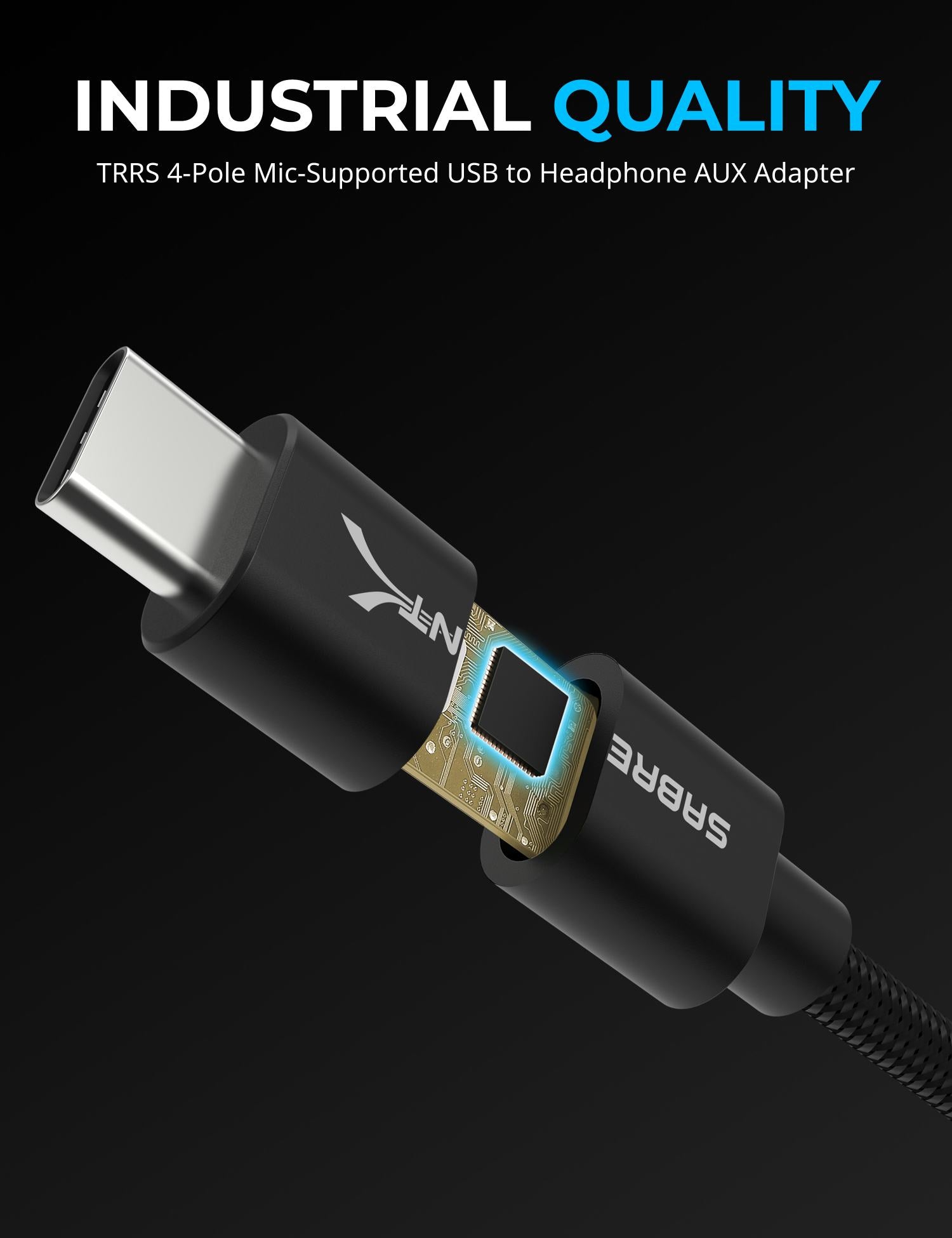 USB Type-C to 3.5mm Audio Jack Active Adapter 20