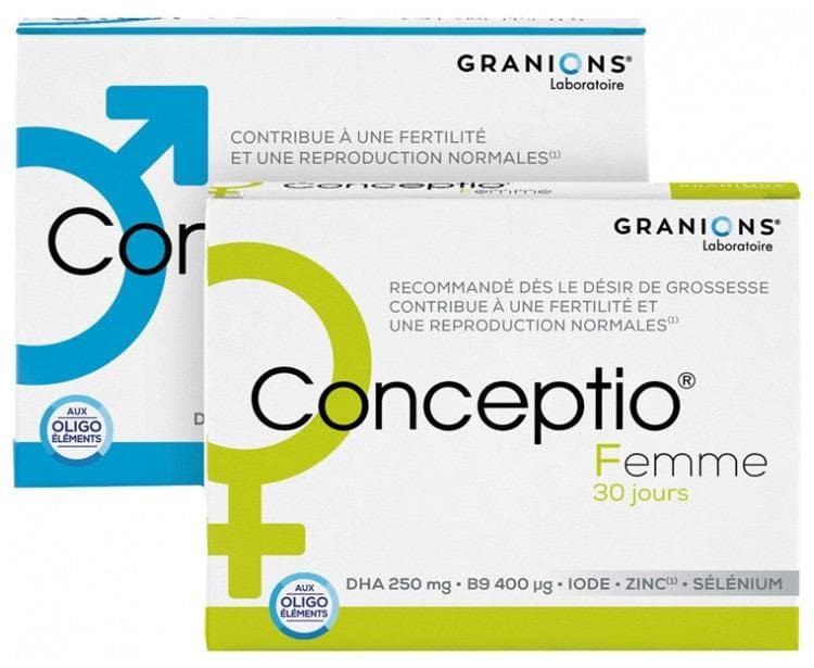 Granions Conceptio Man 90 Capsules and 30 Sachets + Conceptio Woman 30 Capsules and 30 Softgels