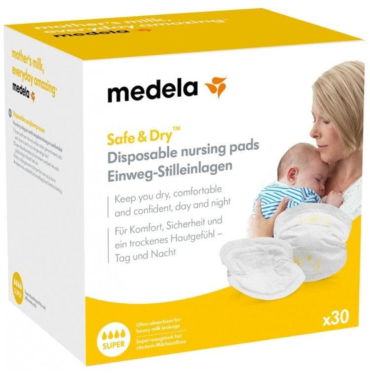 Medela Safe & Dry Super 30 Single Use Nursing Pads