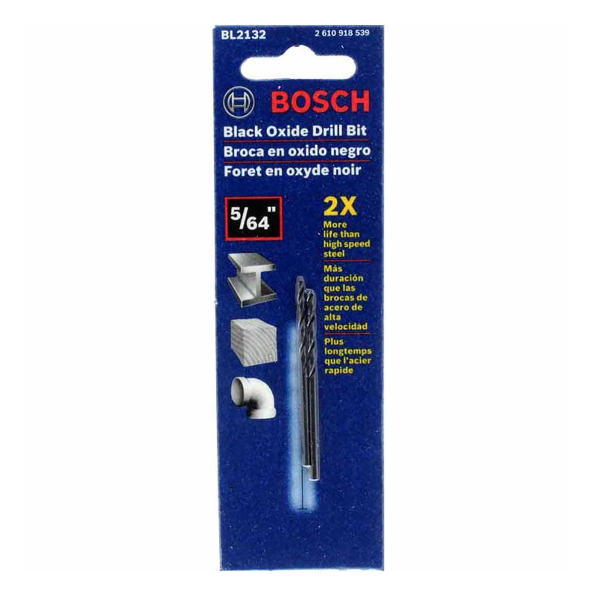Bosch BL2132 - 5/64 inch Twist Drill Bits - 2pc