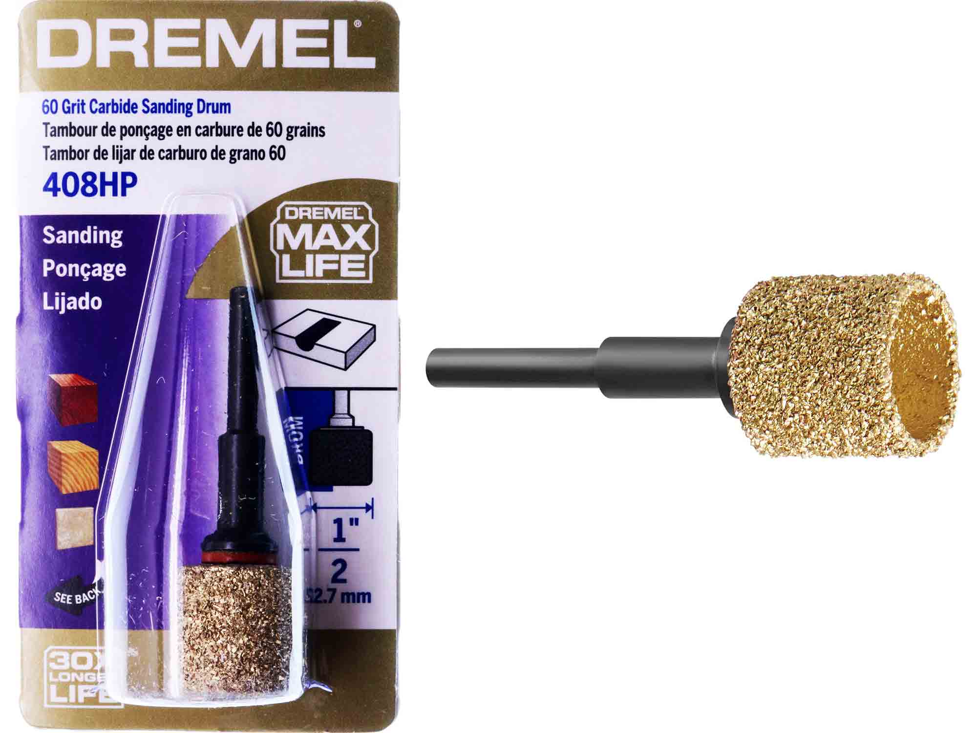 Dremel 408HP - 60 Grit Carbide Sanding Drum