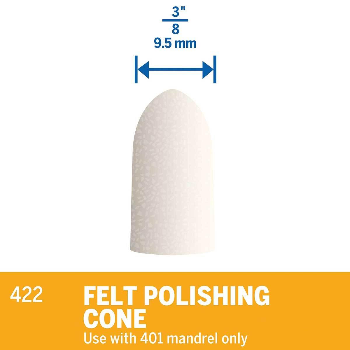 Dremel 422 - Felt Polishing Tip