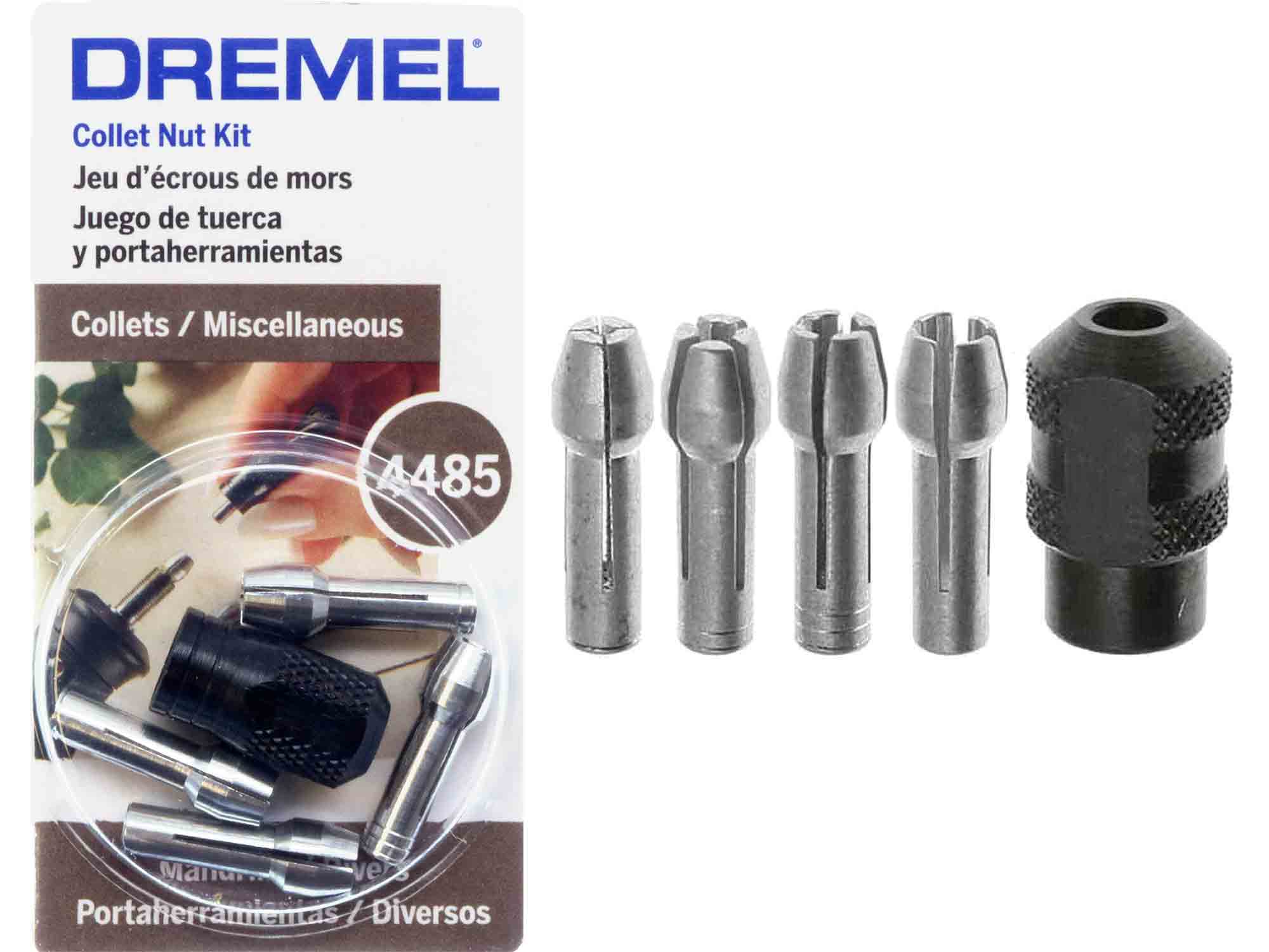 Dremel 4485 Collet and Nut Set - 5pc