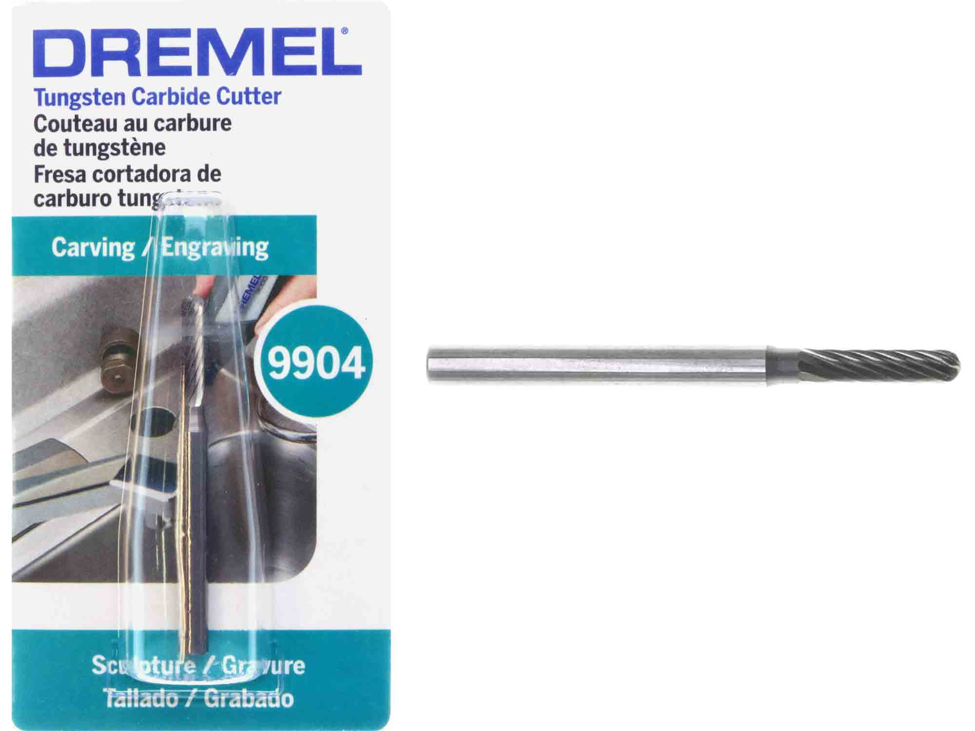 Dremel 9904 - 3/32 inch Round End Cylinder Carbide Cutter