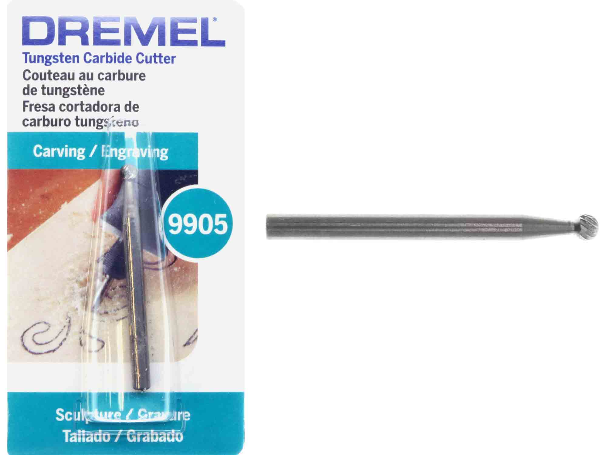 Dremel 9905 - 1/8 inch ROUND Tungsten Carbide Cutter