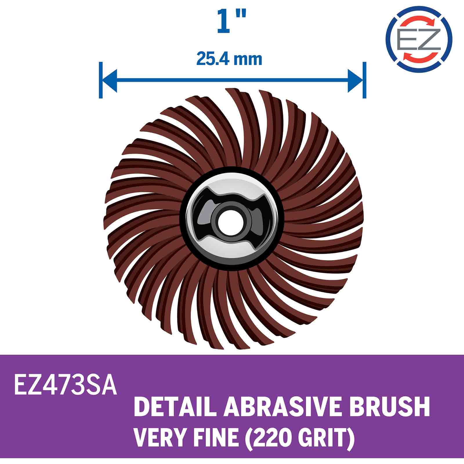 Dremel EZ473SA Fine 220 Grit Detail Abrasive Brush