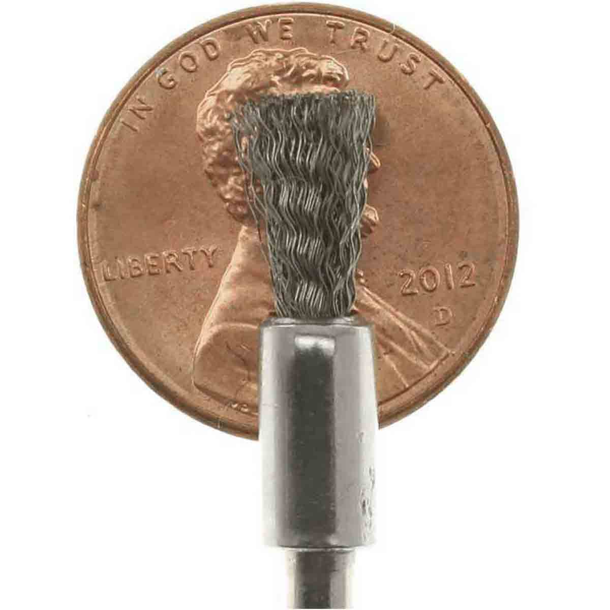 06.4mm - 1/4 inch Stainless Steel End Brush - 1/8 inch shank