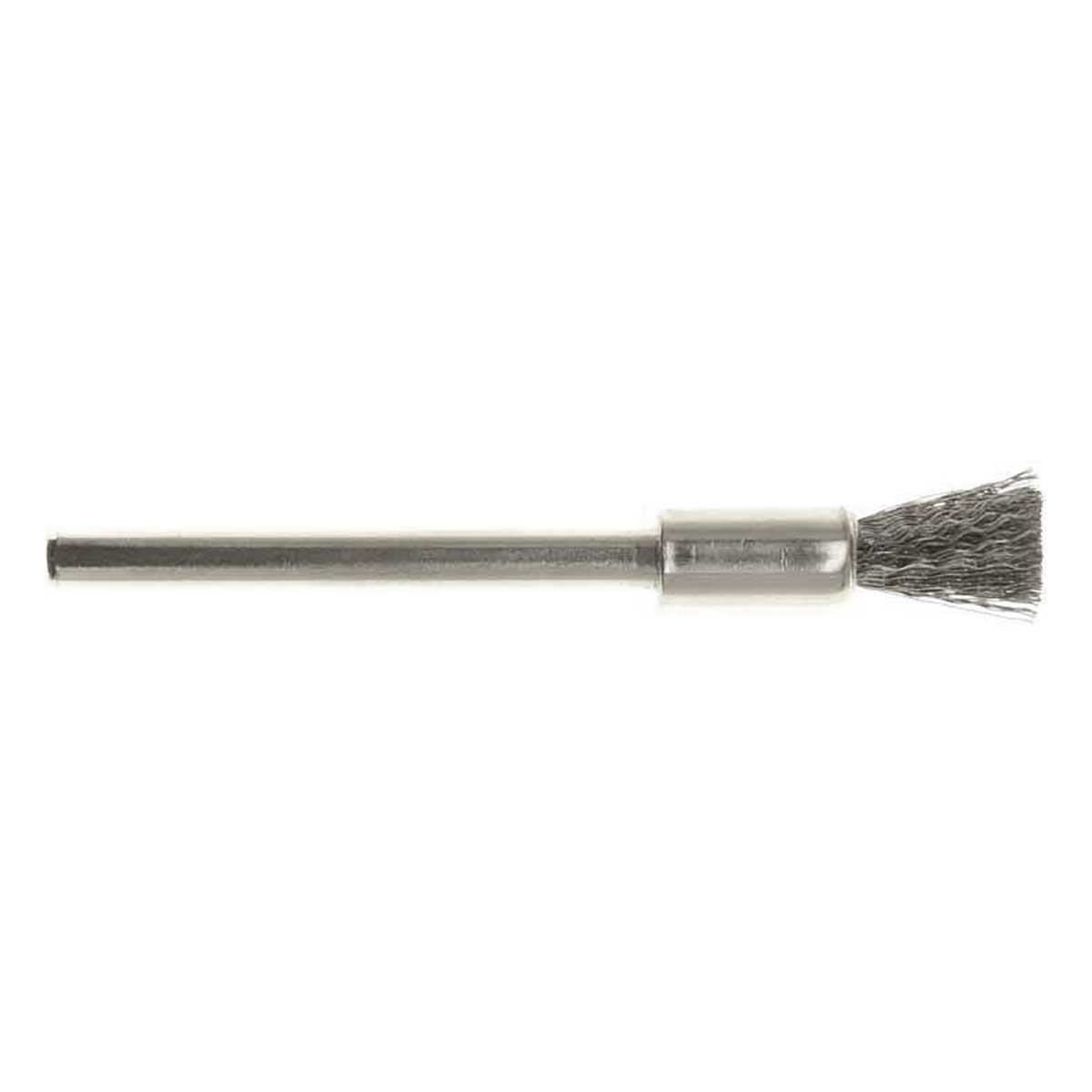 06.4mm - 1/4 inch Stainless Steel End Brush - 1/8 inch shank