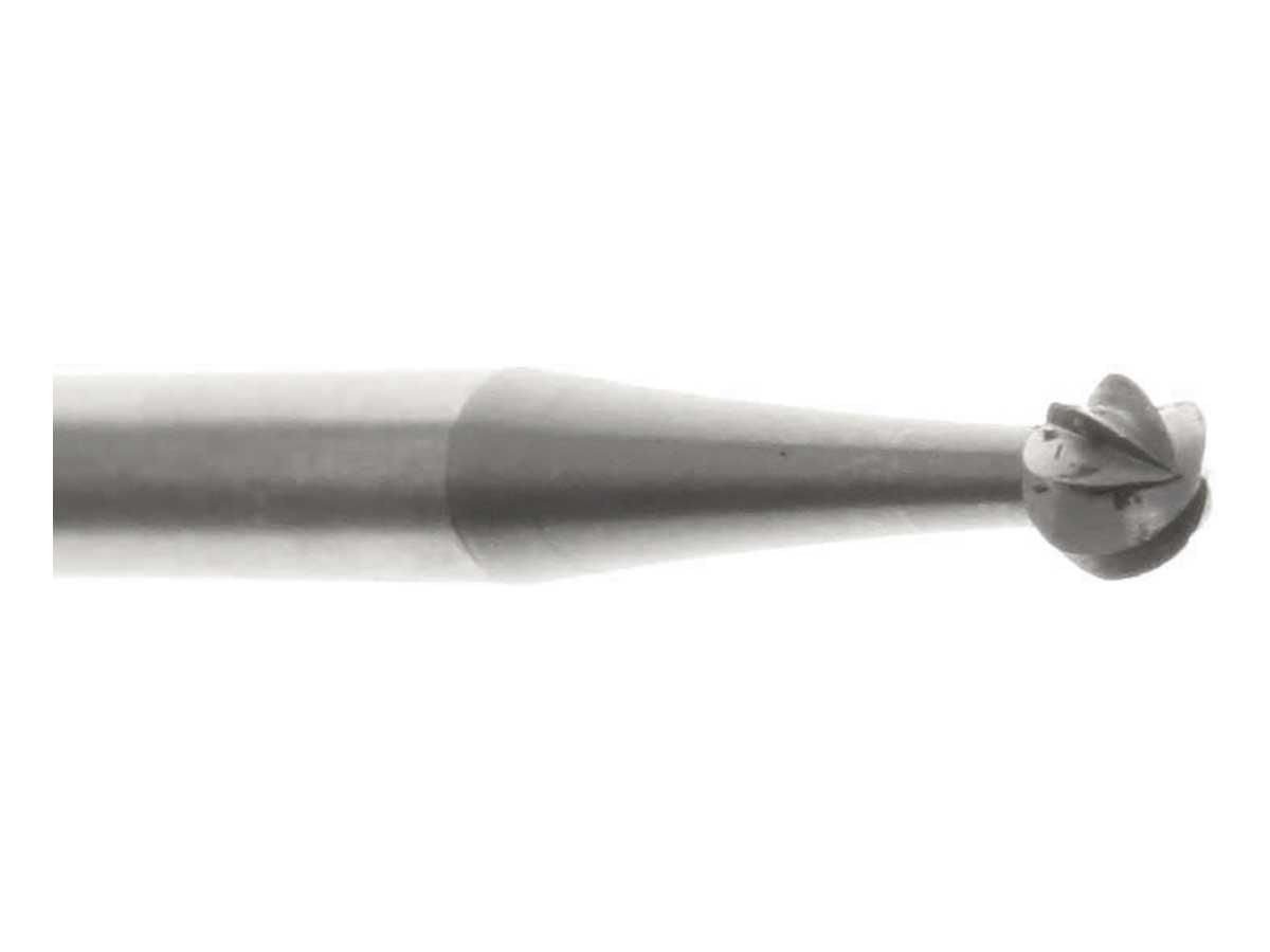 02.1mm Steel Round Bur - Germany - 3/32 inch shank