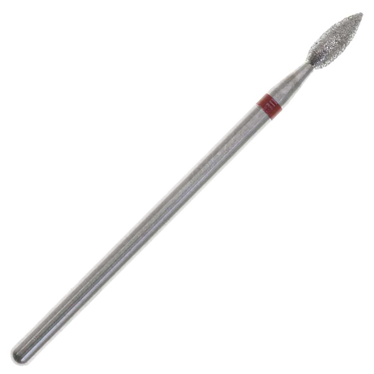 02.8 x 7.5mm Flame Diamond Bur - 320 Grit  - 3/32 inch shank