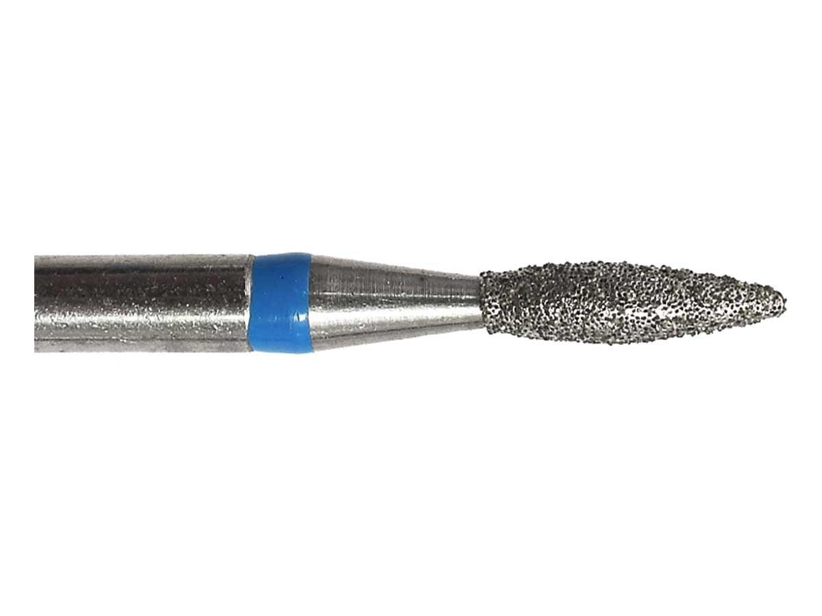 01.9 x 7.0mm Flame Diamond Bur - 150 Grit  - 3/32 inch shank