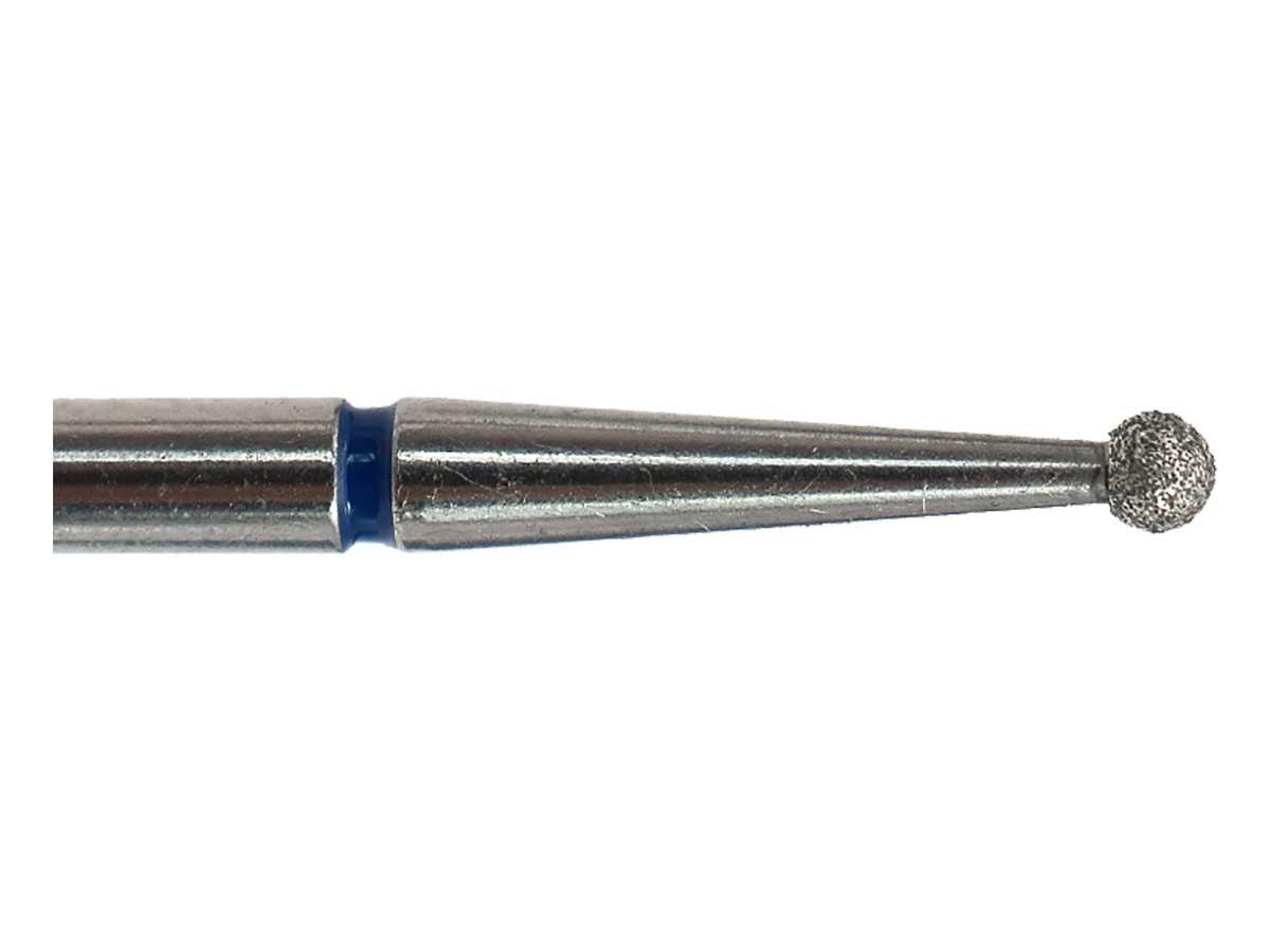 01.8 x 1.4mm Round Diamond Bur - 150 grit  - 3/32 inch shank