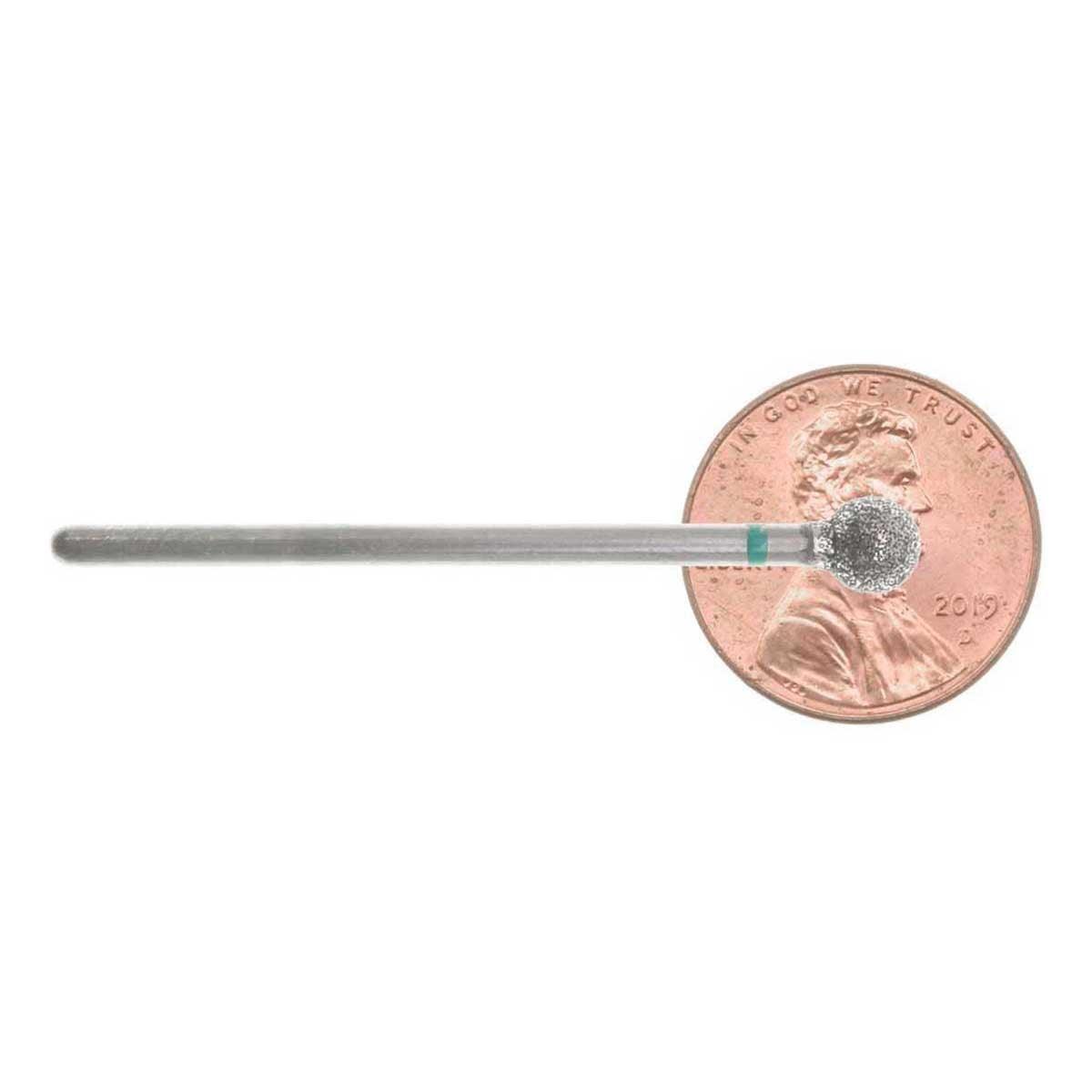 05.3 x 4.8mm Round Diamond Bur - 100 grit - 3/32 inch shank