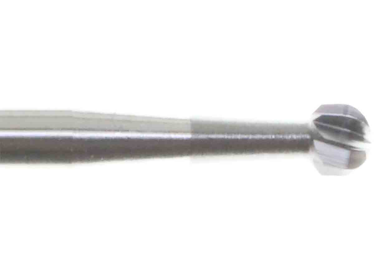 2.3mm Round Carbide Bur - 3/32 inch shank - Germany