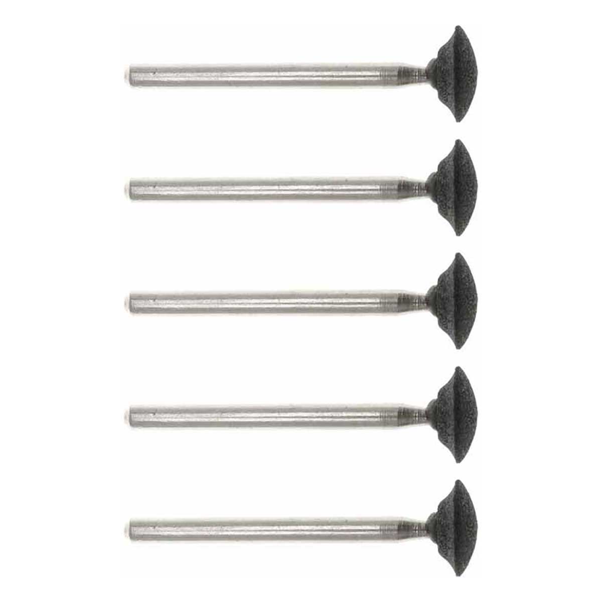 11.1mm - 7/16 inch Black Grinding Wheel - 1/8 inch shank - 5pc