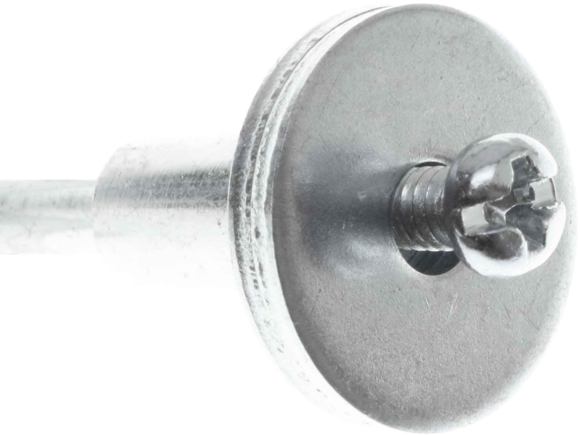 03.2mm - 1/8 inch Long Screw Mandrel with Washers - 1/8 inch shank