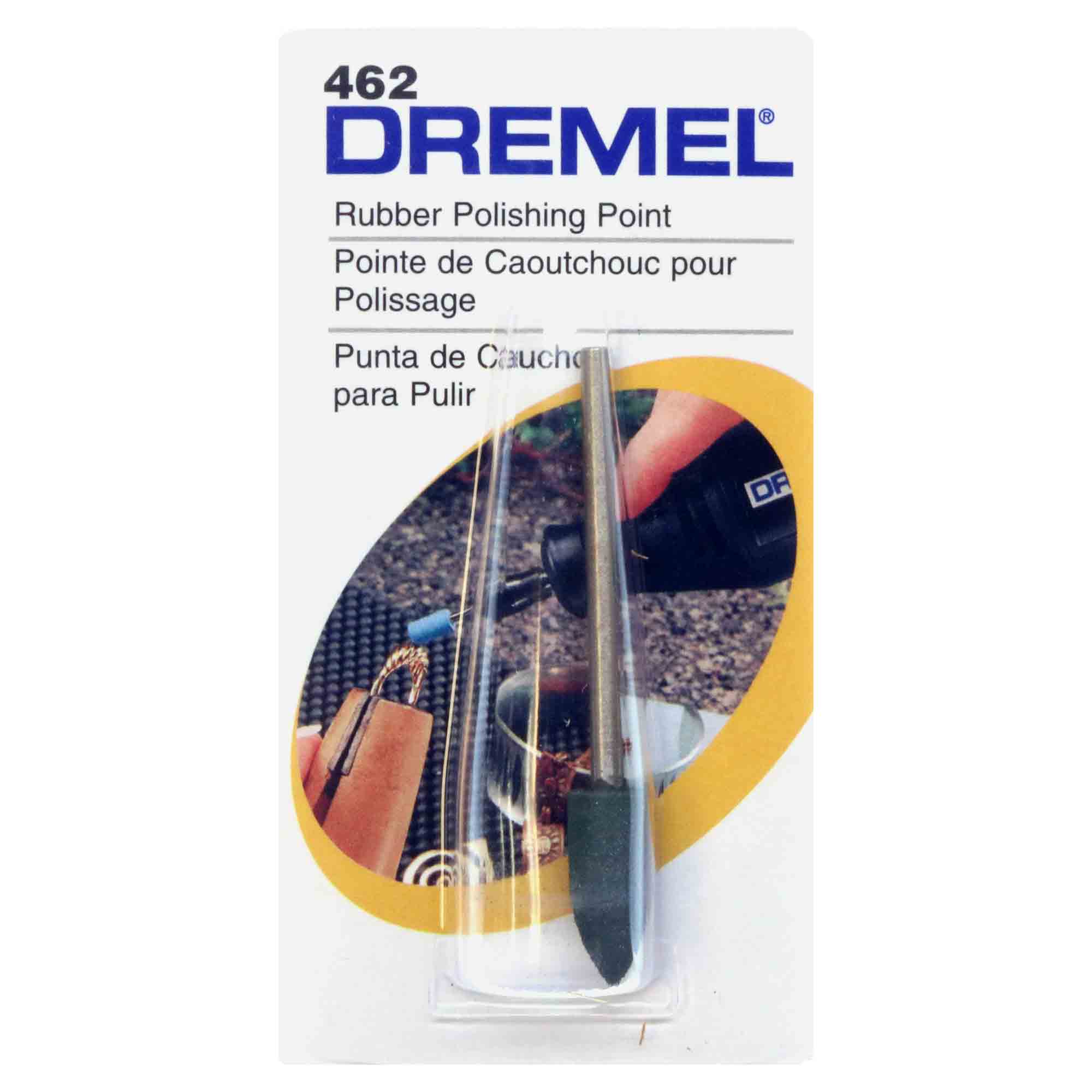 Dremel 462 - 1/4 inch Flame Rubber Polishing Point