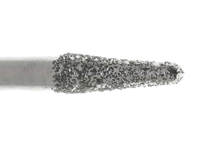 03.4mm 80 Grit Cone Diamond Burr - 1/8 inch shank