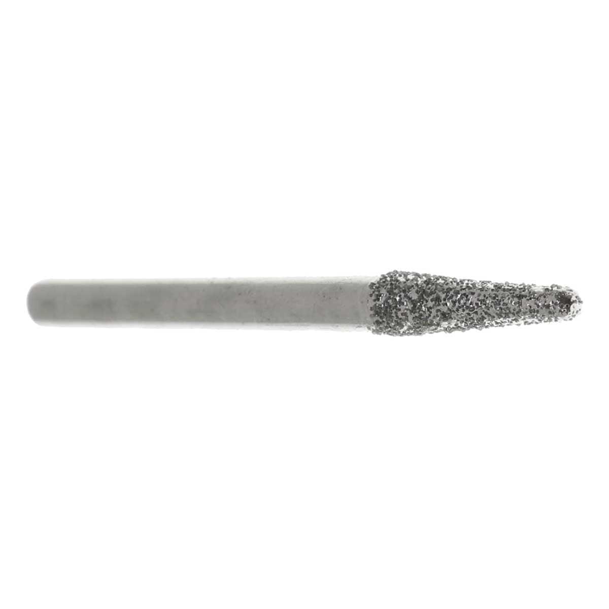 03.4mm 80 Grit Cone Diamond Burr - 1/8 inch shank