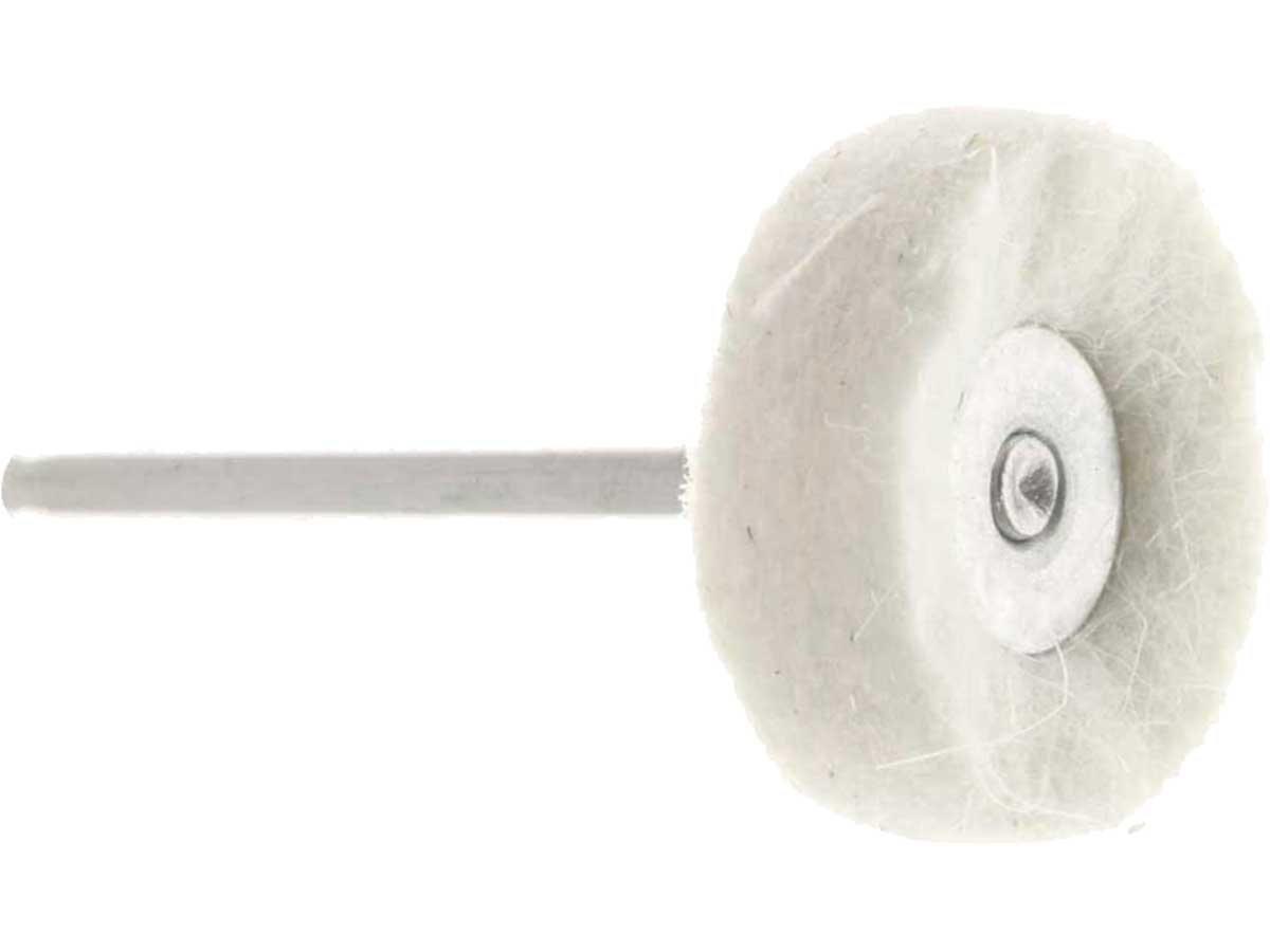 25mm - 1 inch Medium Felt Wheel - 1/8 inch shank