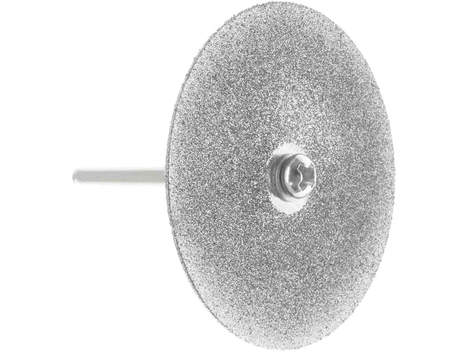 40mm - 1 5/8 inch 150 Grit Diamond Disc with Mandrel - 1/8 inch shank