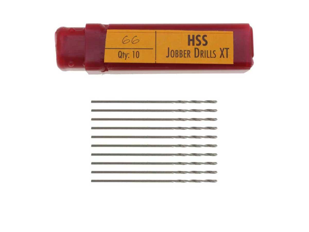 No 66 HSS Twist Drill Bits - Made in UK - 10pc