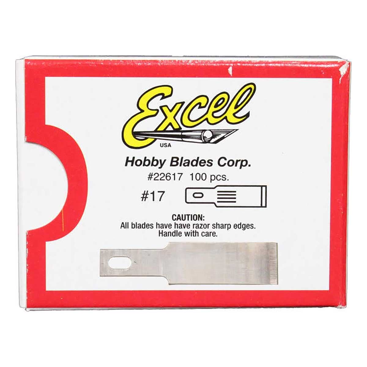 Excel 22617 #17 Small Chisel Knife Blade - USA - 100pc