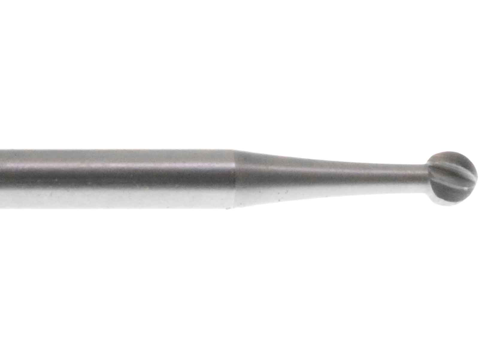 02.2mm Steel Round Bur - Germany - 3/32 inch shank