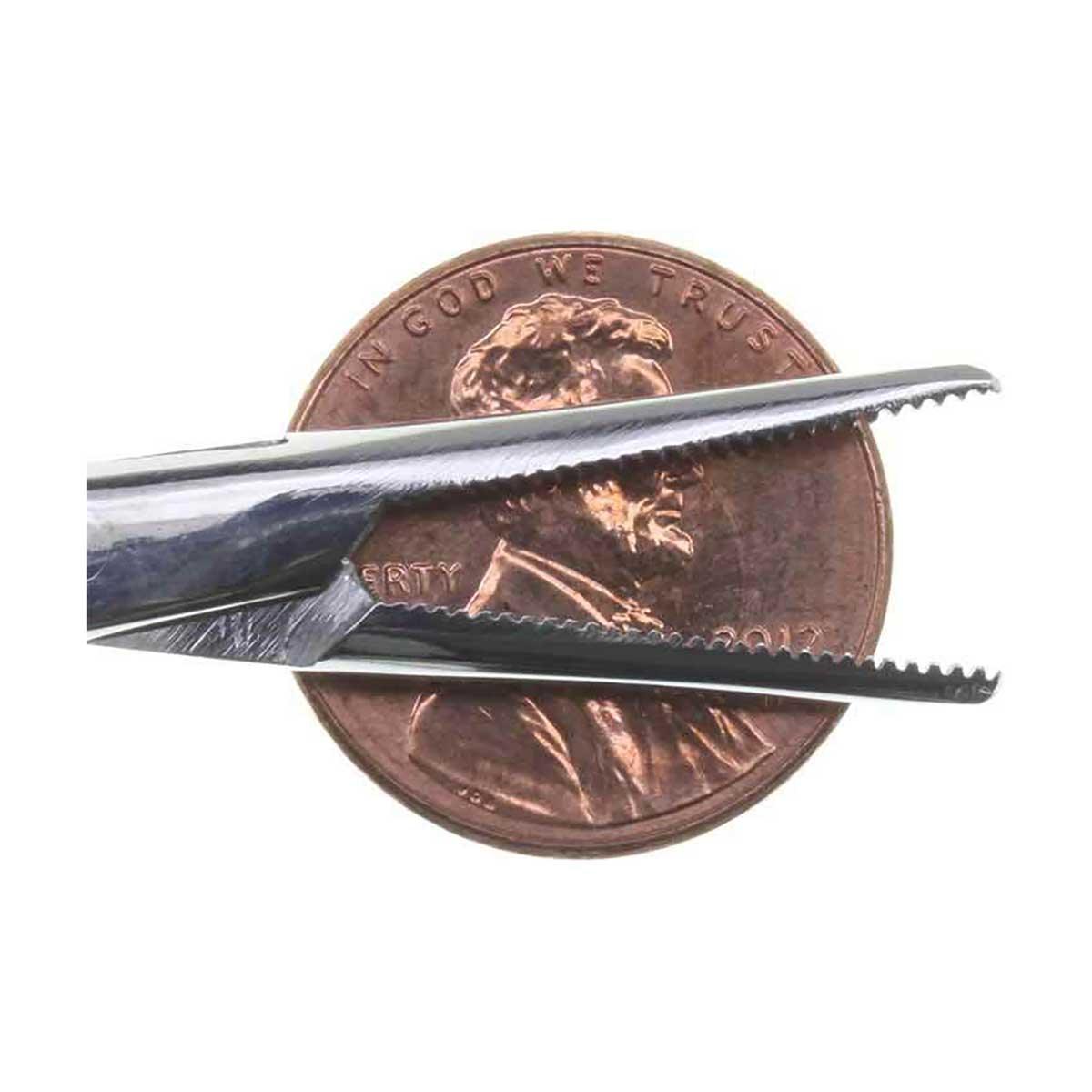 3.5 inch Straight Hemostat - Serrated Jaws