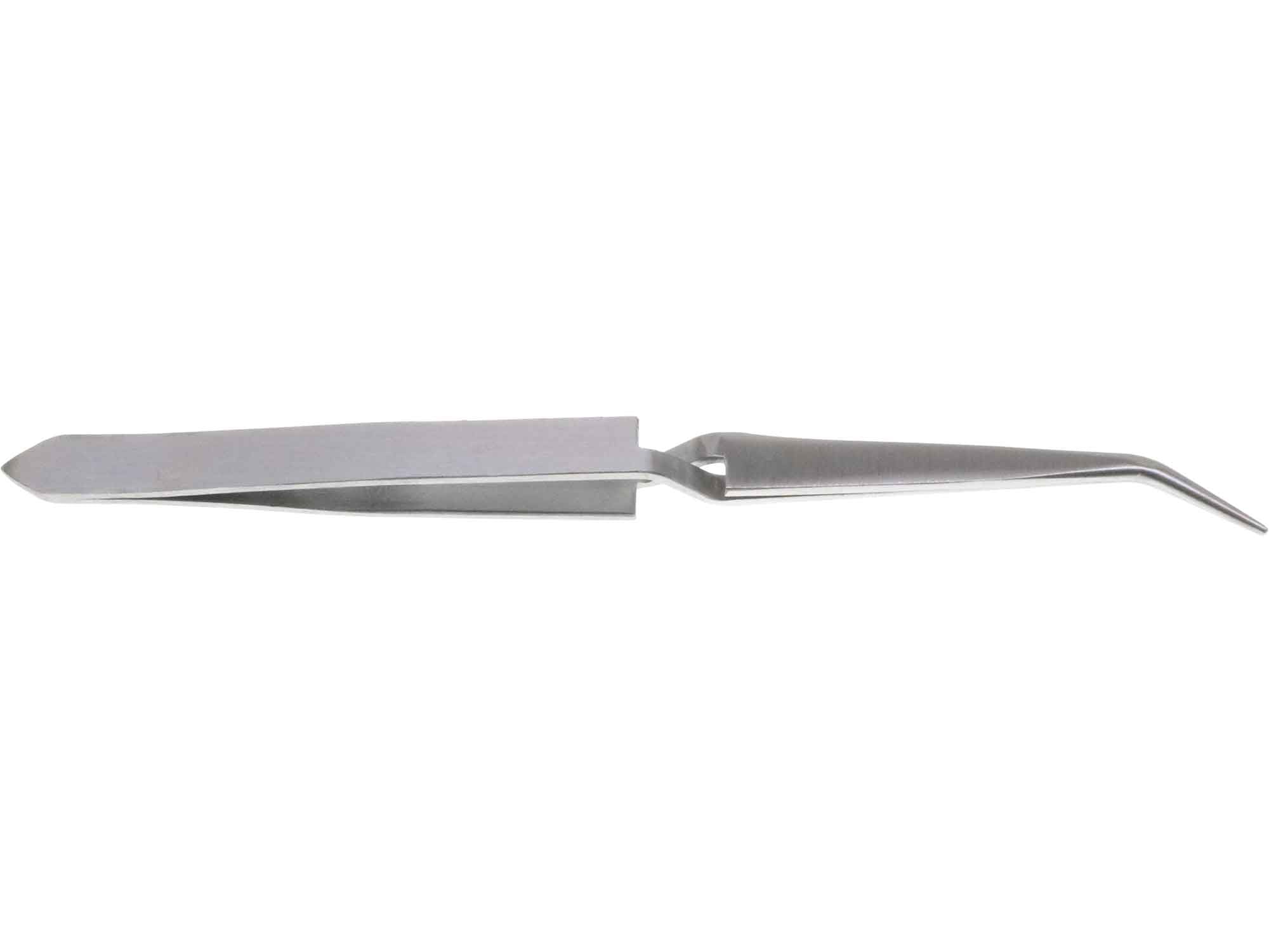 6.25 inch Curved Blunt Serrated Clamp Tweezer