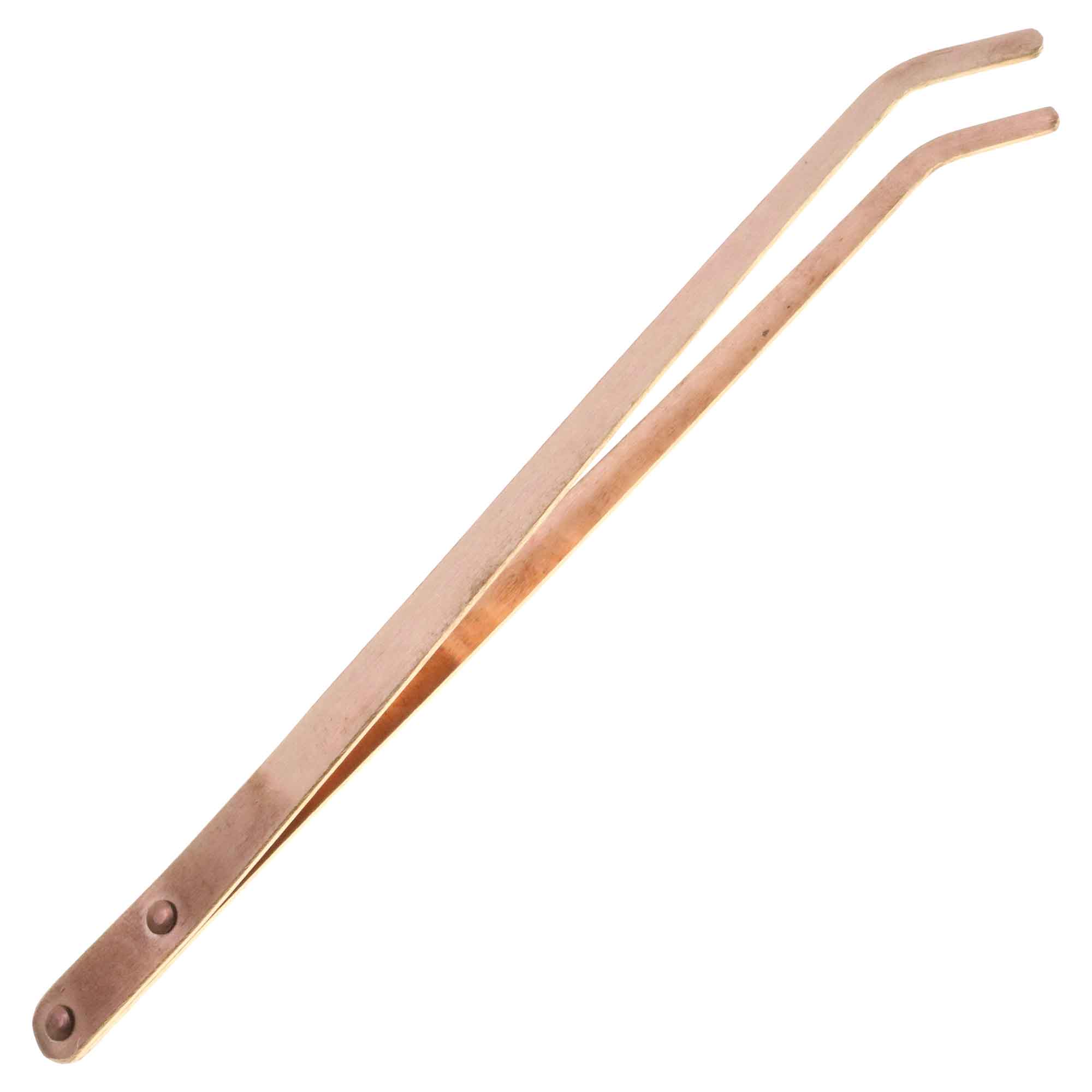 8.5 inch Copper Tongs Curved