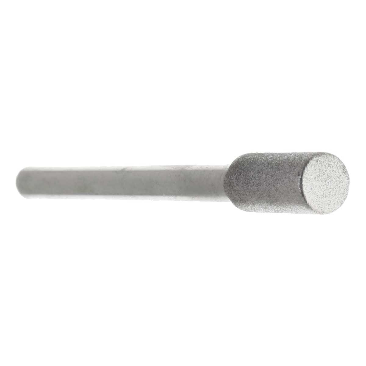 04.8mm - 3/16 inch 400 Grit Cylinder Diamond Burr - 1/8 inch shank